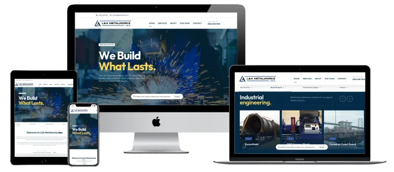 L&A Metalworks website